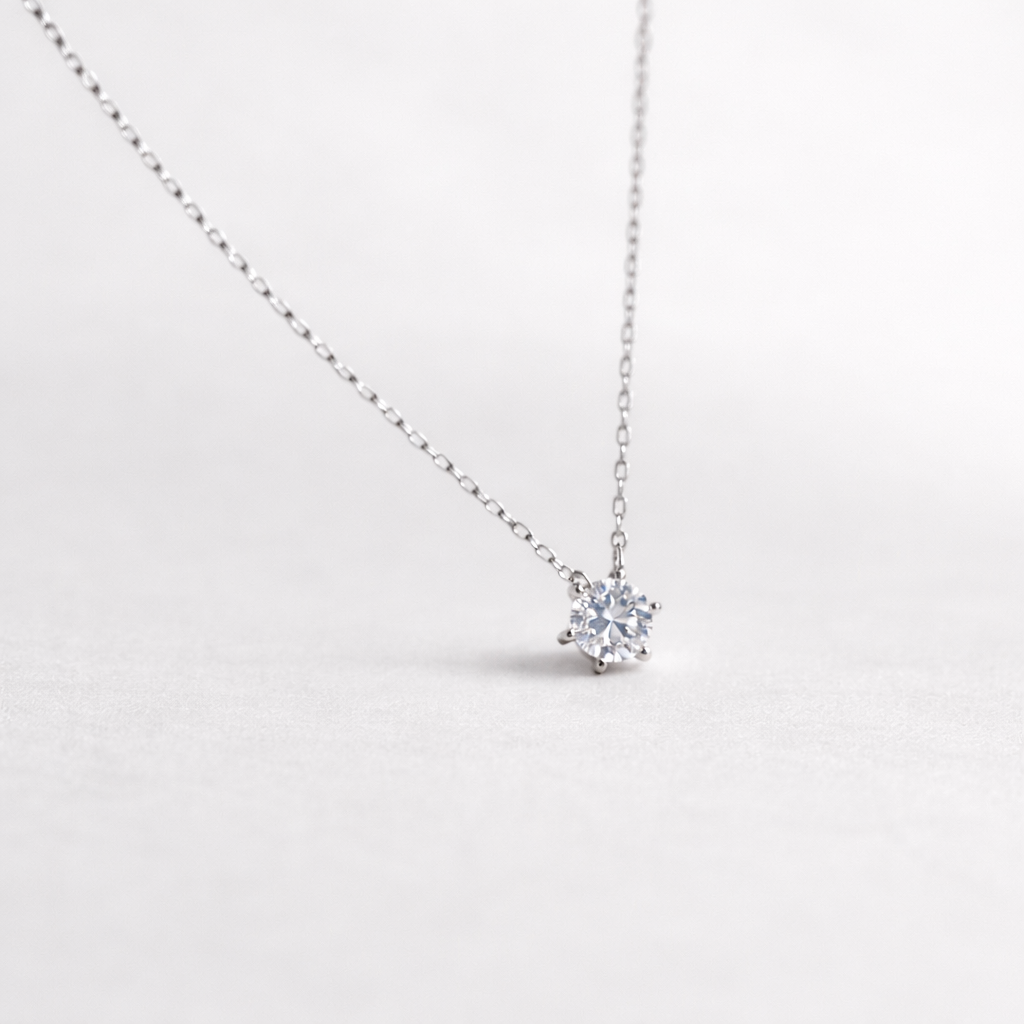 18K Gold-Plated Sterling Silver Zircon Necklace